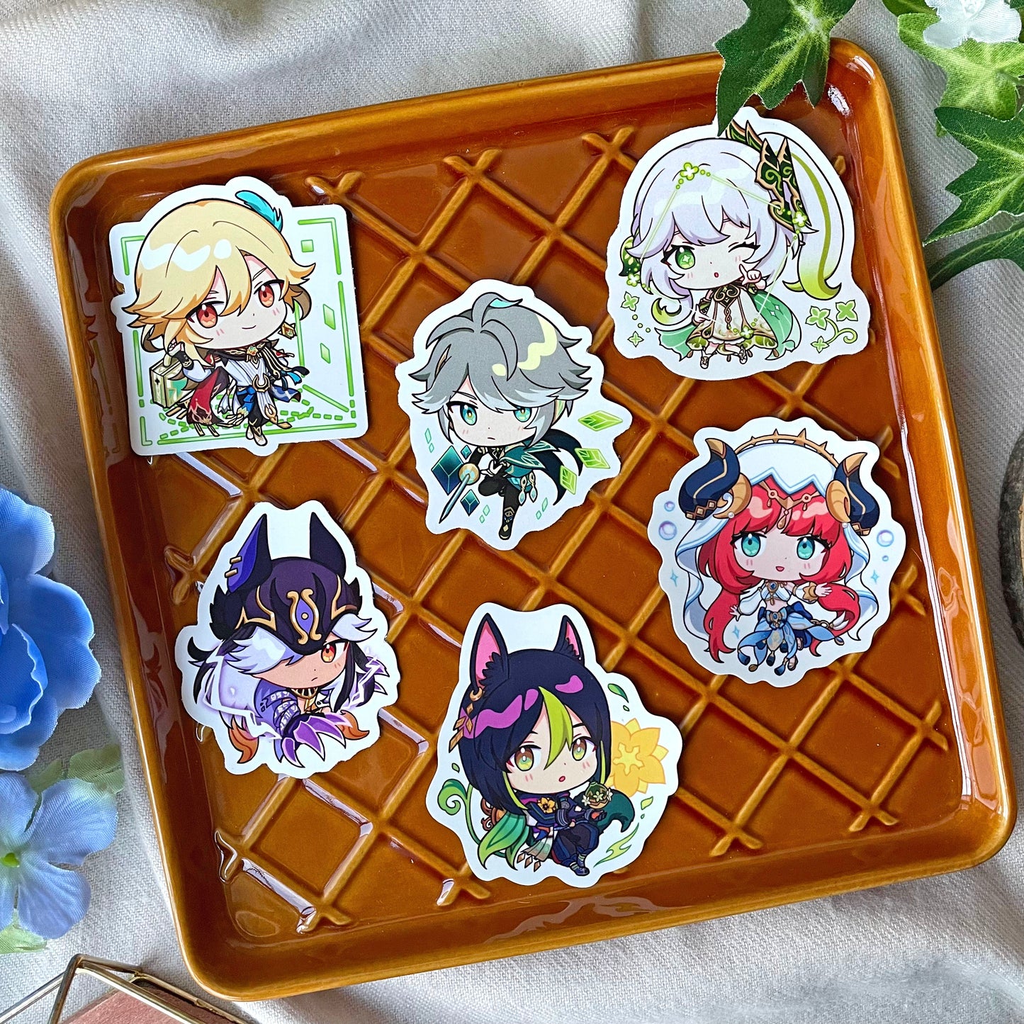 Genshin Impact Die Cut Stickers - Fontaine & Sumeru