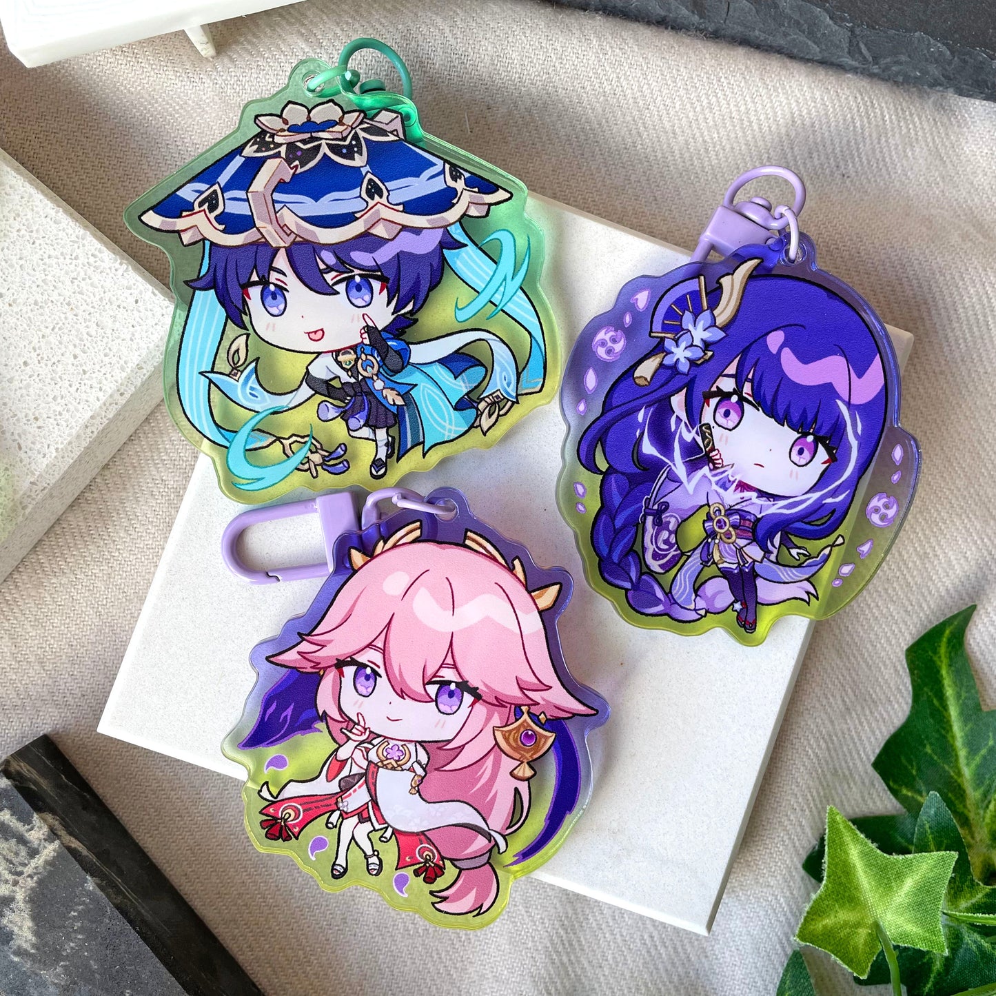 Genshin Impact Gradient Acrylic Charms - Inazuma