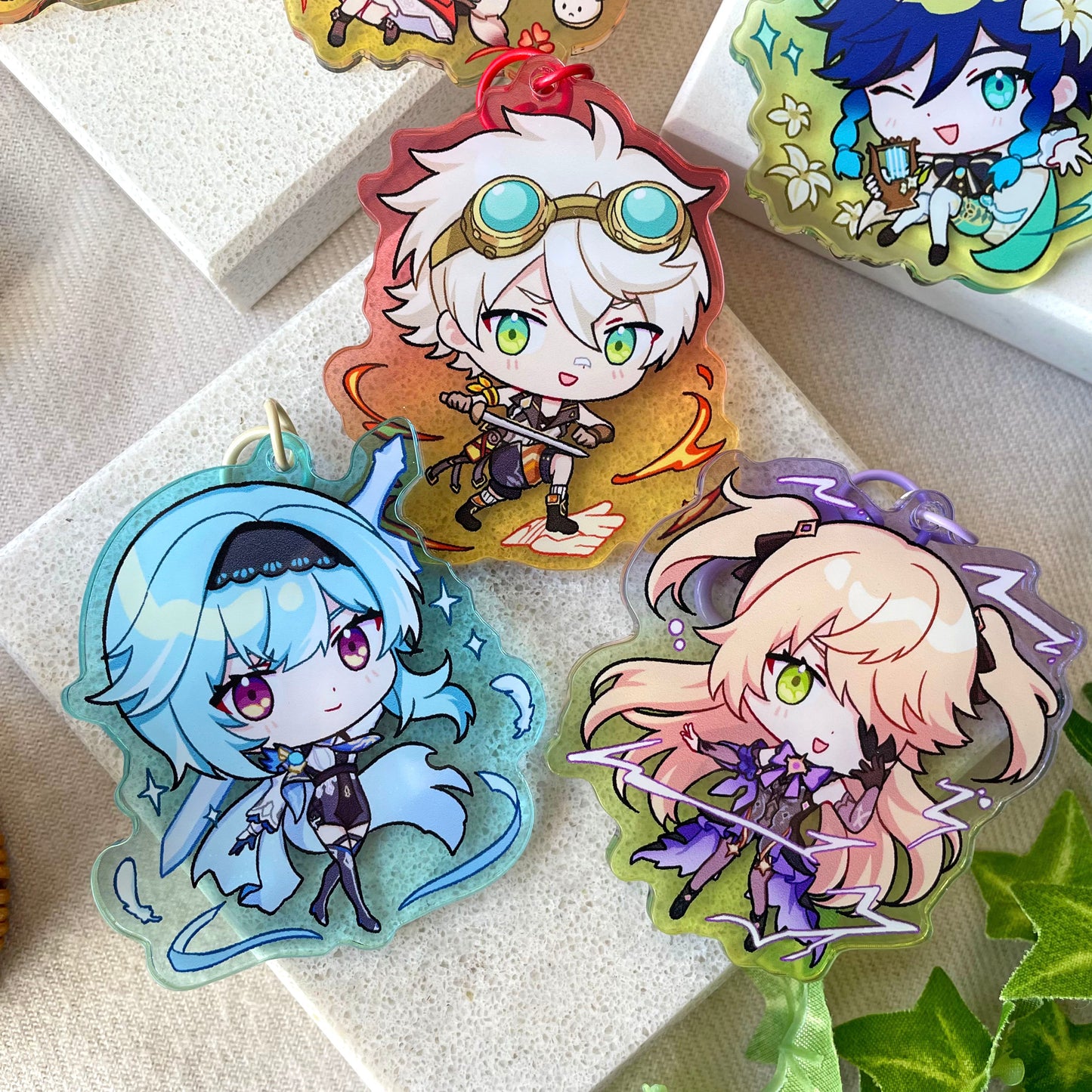 Genshin Impact Gradient Acrylic Charms - Mondstadt