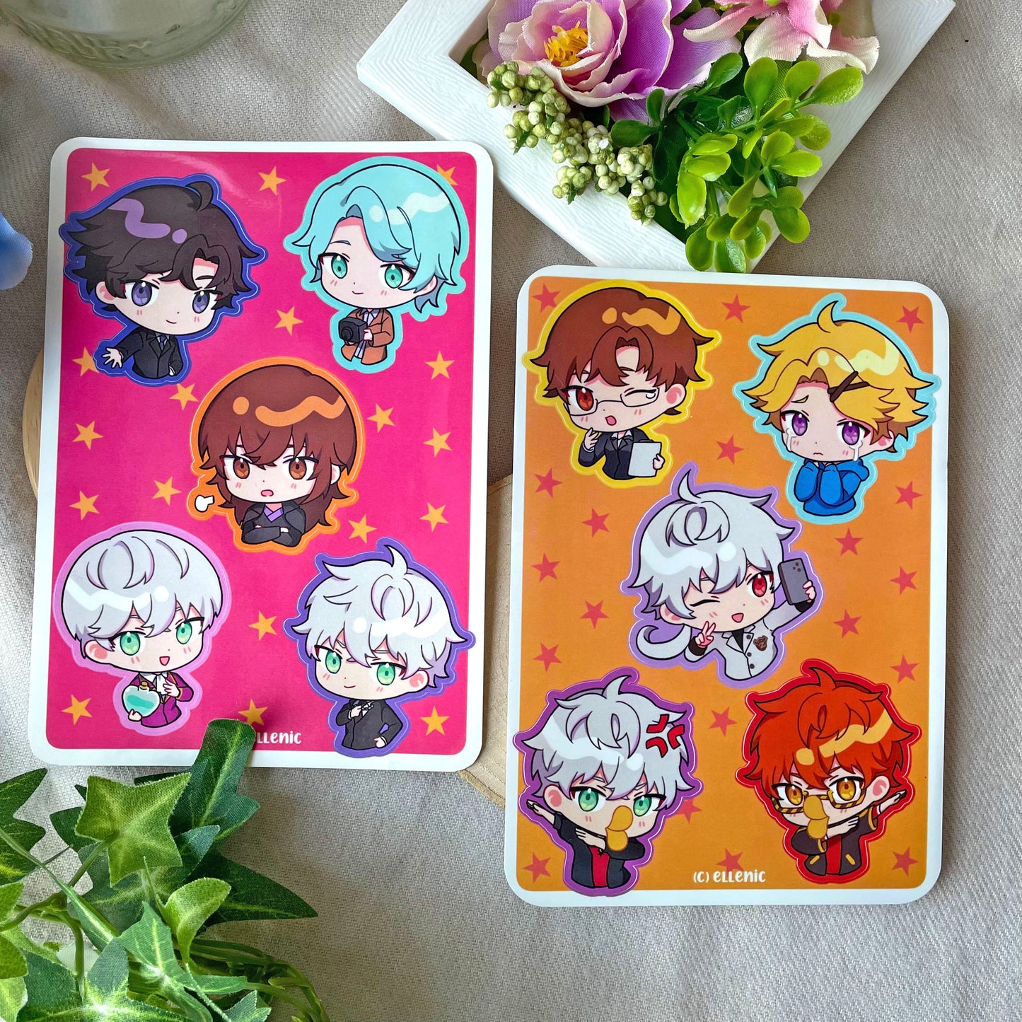Mystic Messenger Kiss Cut Stickers