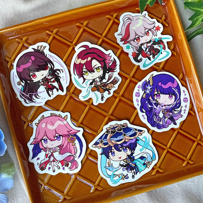 Genshin Impact Die Cut Stickers - Inazuma