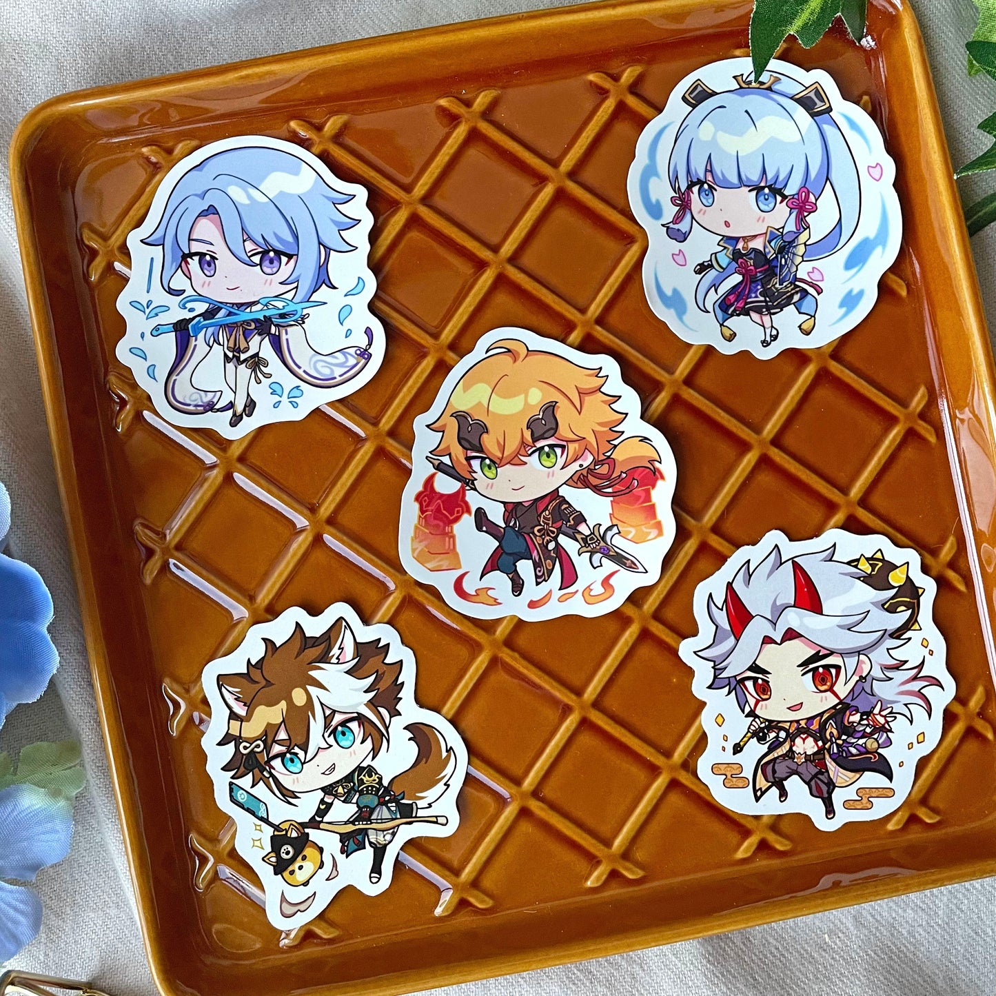 Genshin Impact Die Cut Stickers - Inazuma