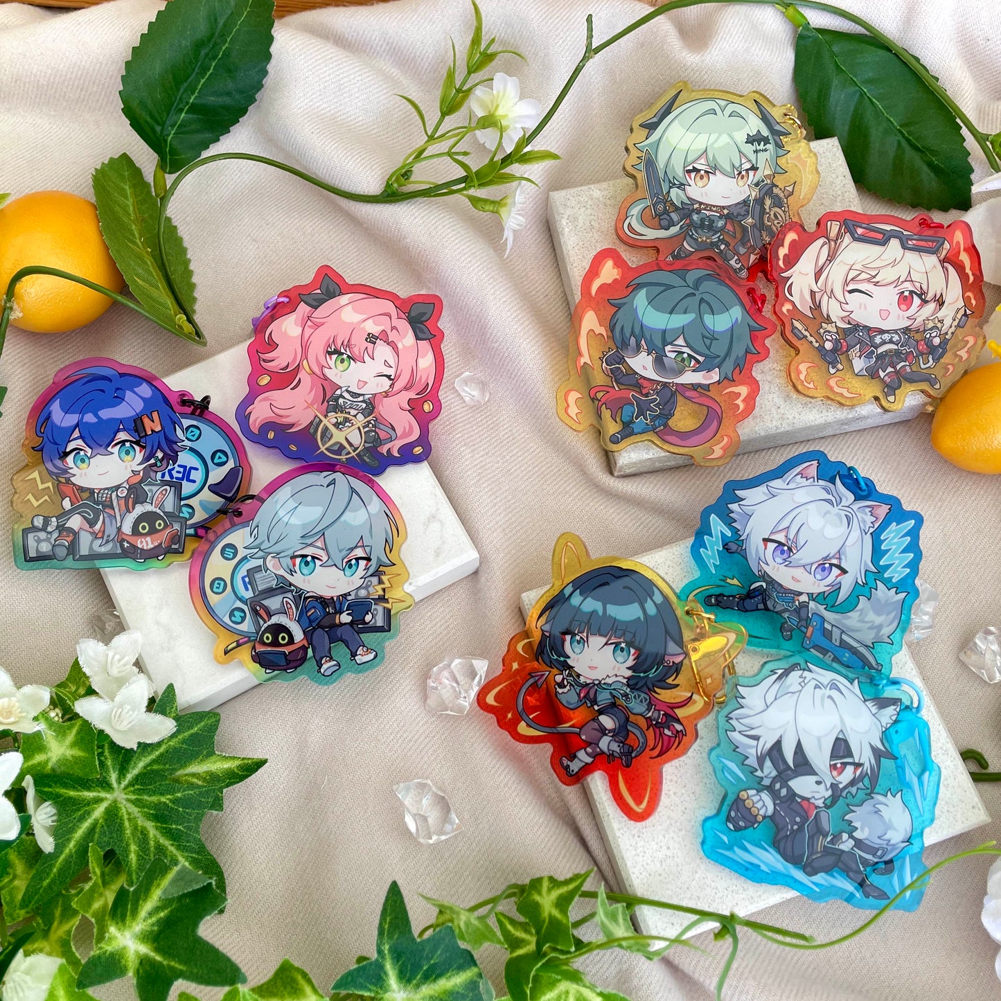 Zenless Zone Zero Gradient Acrylic Charms