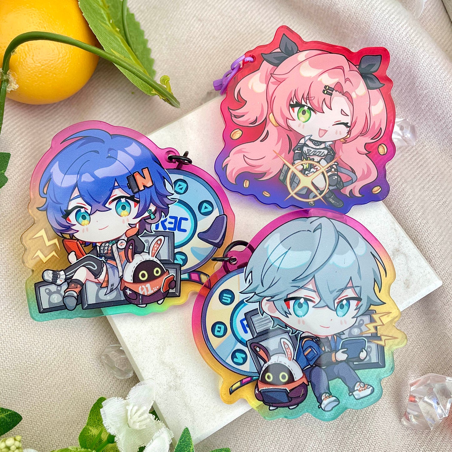 Zenless Zone Zero Gradient Acrylic Charms