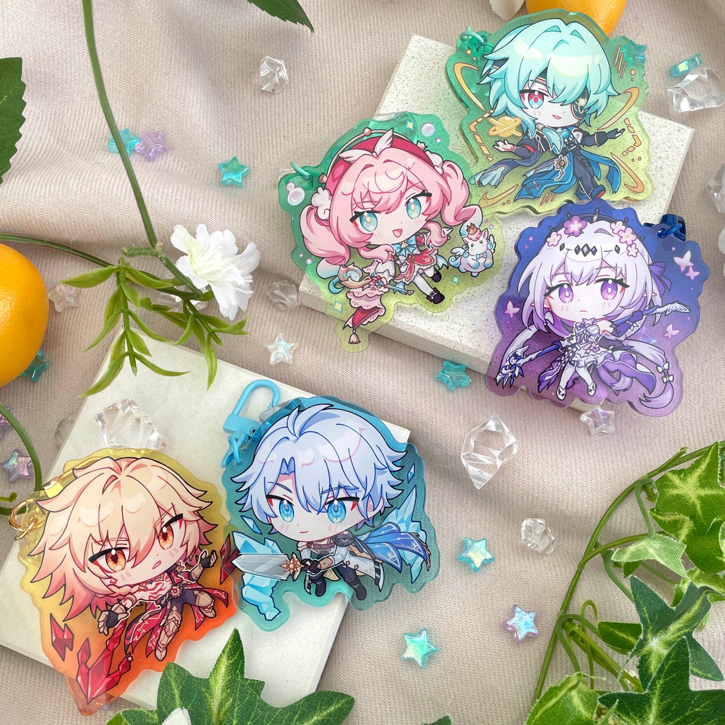 Honkai Star Rail Gradient Acrylic Charms - Amphoreus