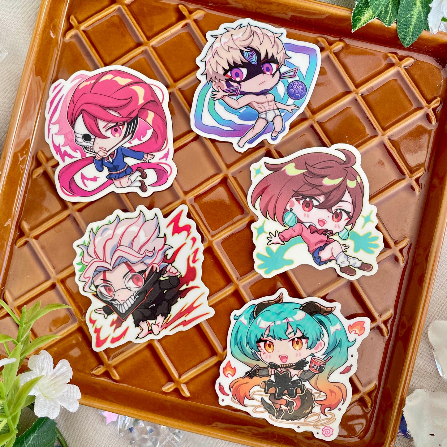 DanDaDan & Hatsune Miku Die Cut Stickers
