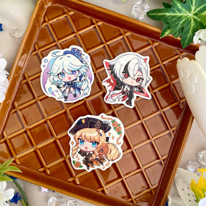 Genshin Impact Die Cut Stickers - Fontaine & Sumeru