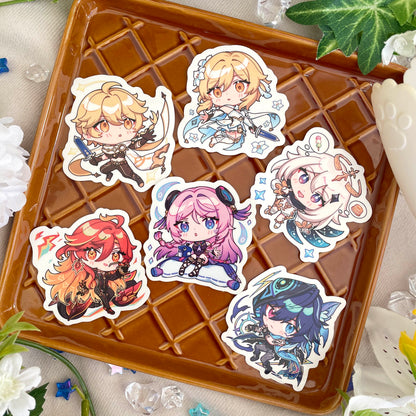 Genshin Impact Die Cut Stickers - Natlan & Traveler