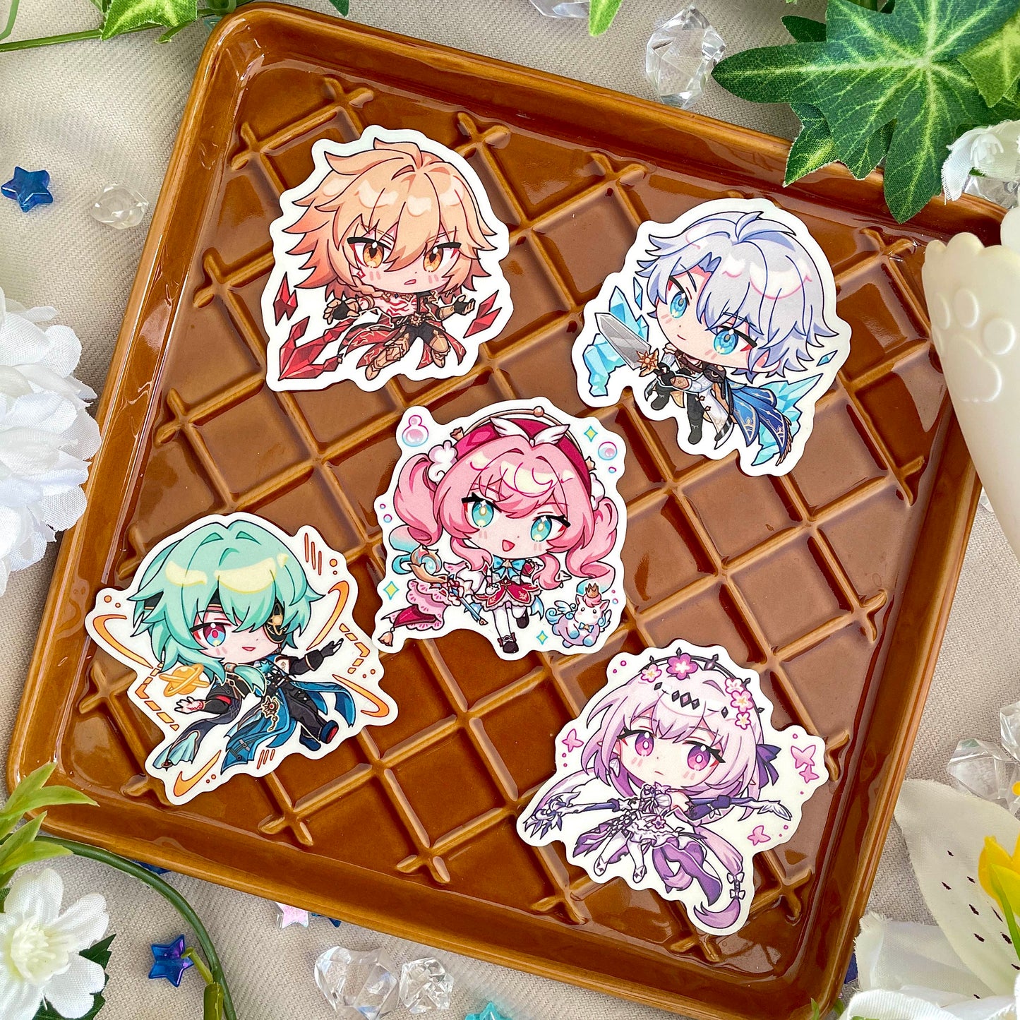 Honkai Star Rail Die Cut Stickers - Amphoreus