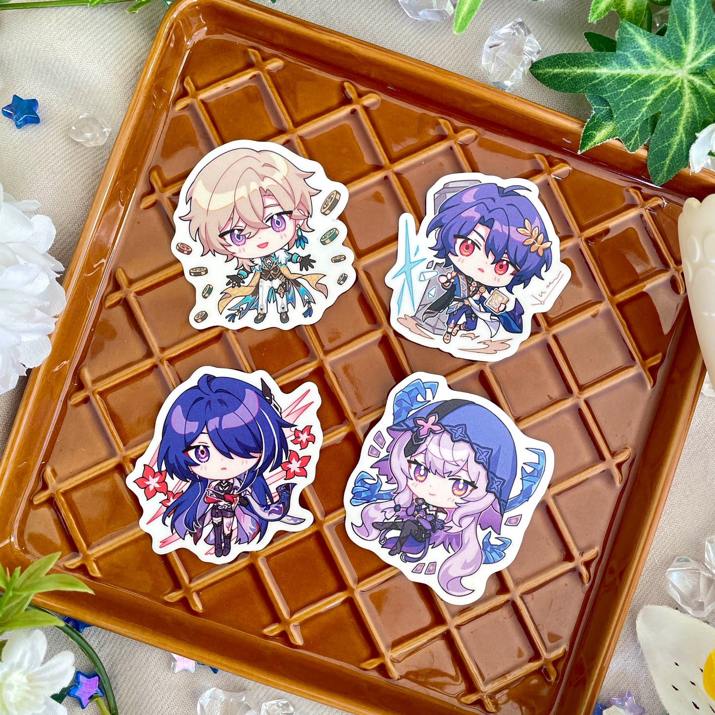 Honkai Star Rail Die Cut Stickers - Penacony & Xianzhou Luofu