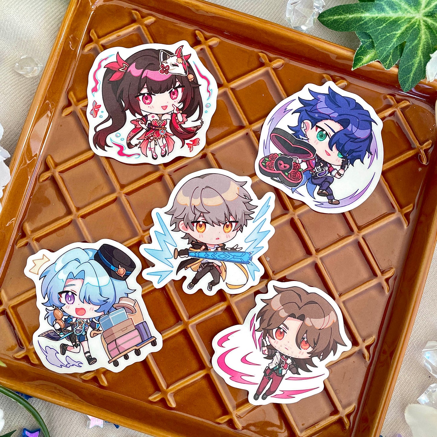 Honkai Star Rail Die Cut Stickers - Penacony & Xianzhou Luofu