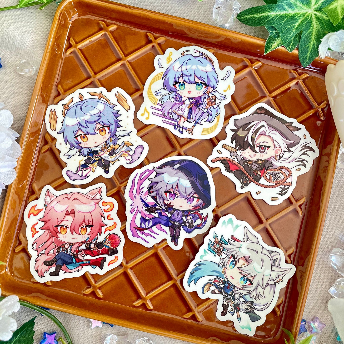Honkai Star Rail Die Cut Stickers - Penacony & Xianzhou Luofu