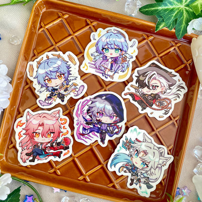 Honkai Star Rail Die Cut Stickers - Penacony & Xianzhou Luofu