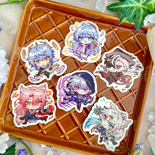 Honkai Star Rail Die Cut Stickers - Penacony & Xianzhou Luofu
